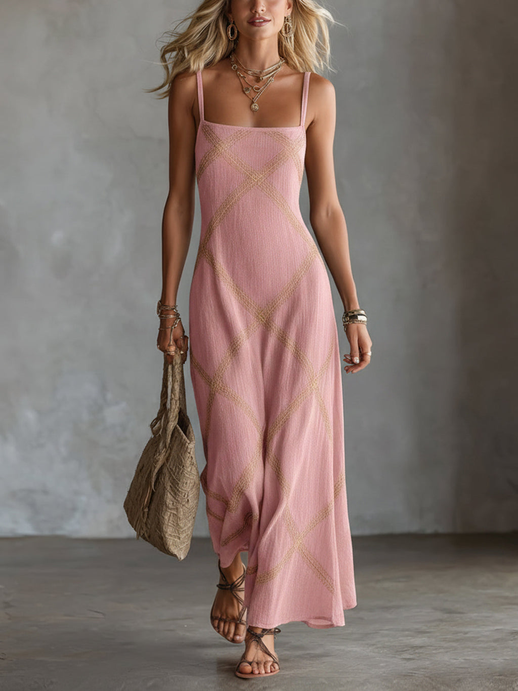 Vittoria – Vestido Geométrico Elegante