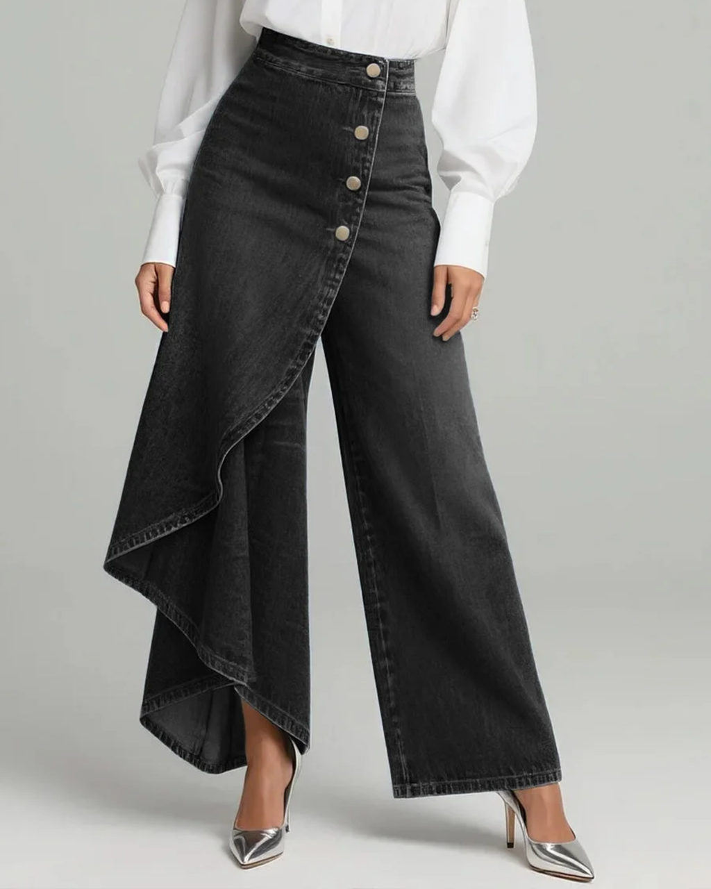 Martina™ | Jeans de Talle Alto con Pierna Ancha y Corte Relajado en Diseño Elegante