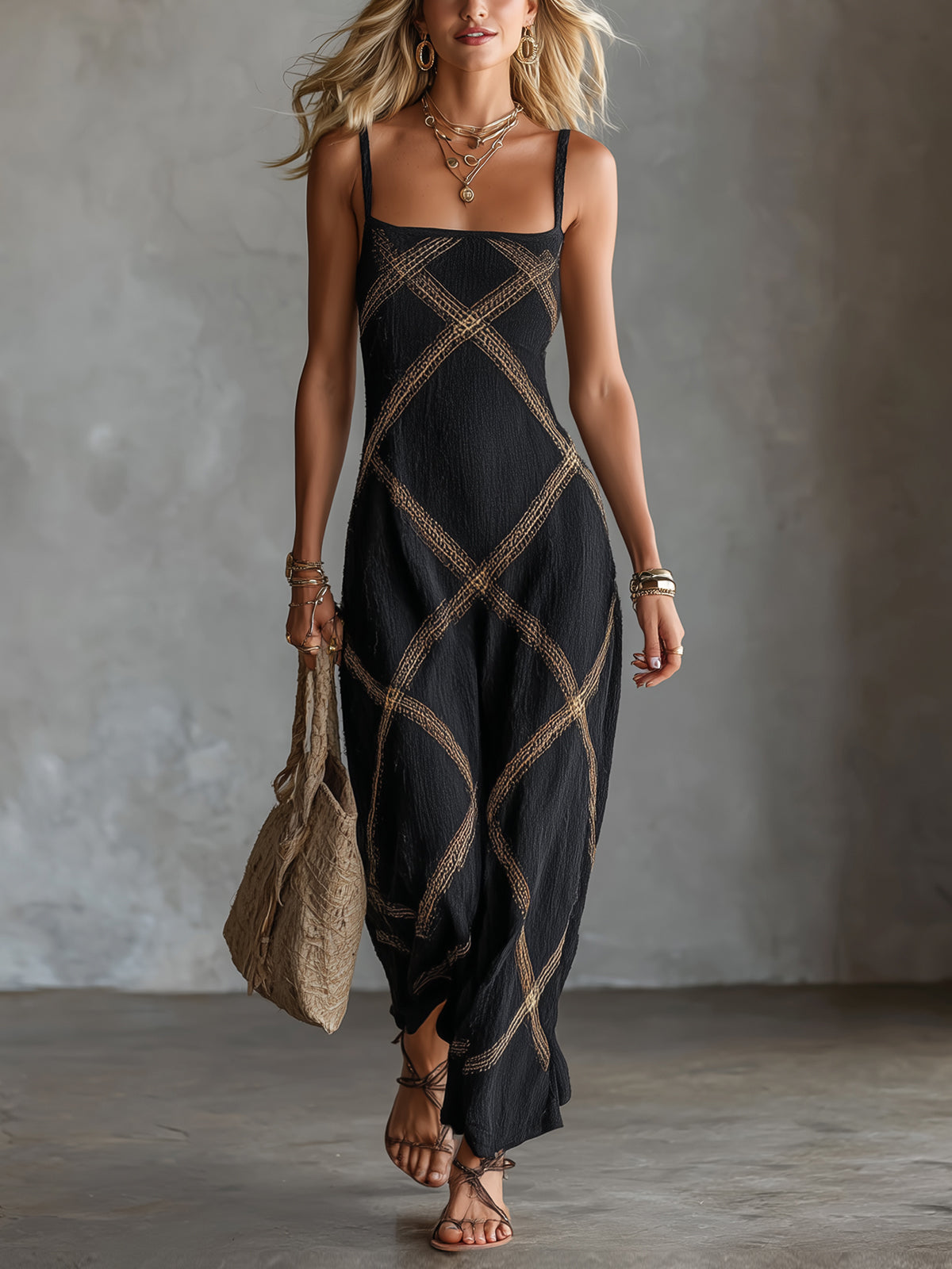 Vittoria – Vestido Geométrico Elegante