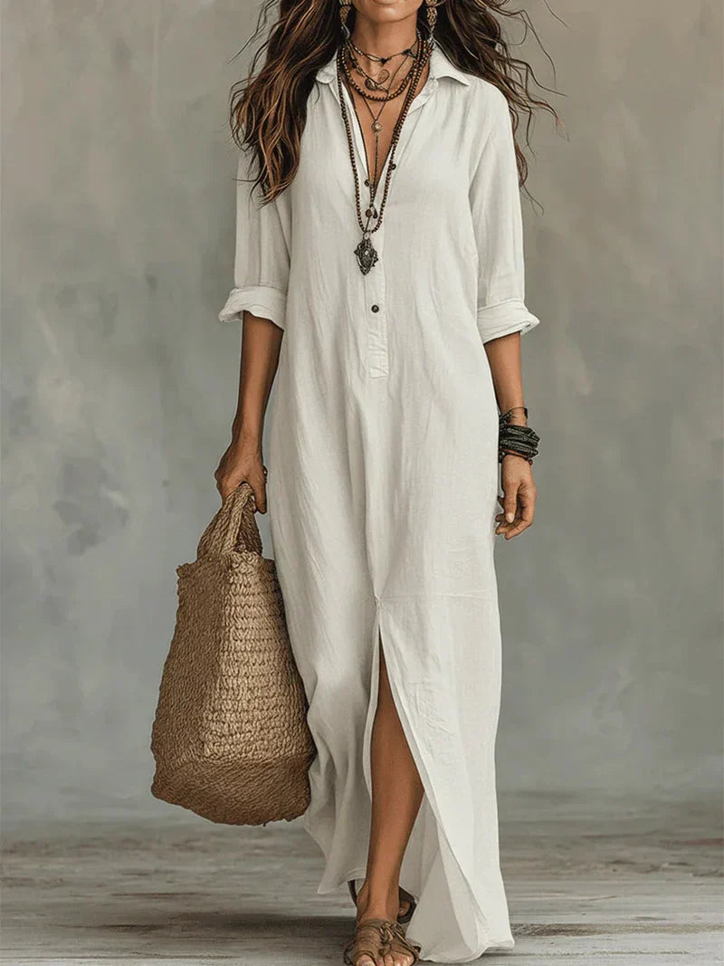 ALBA | Vestido maxi cómodo y elegante con silueta favorecedora
