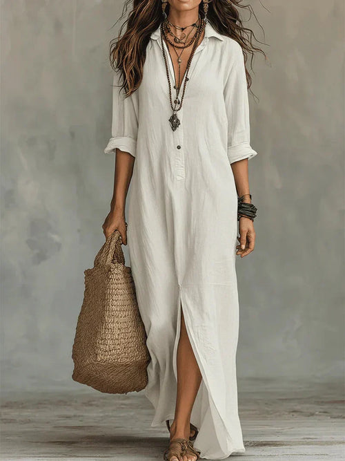 ALBA | Vestido maxi cómodo y elegante con silueta favorecedora