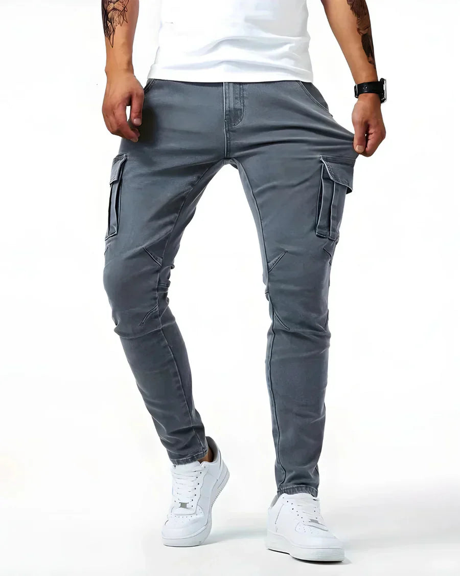 Alex™ | Pantalones cargo elásticos