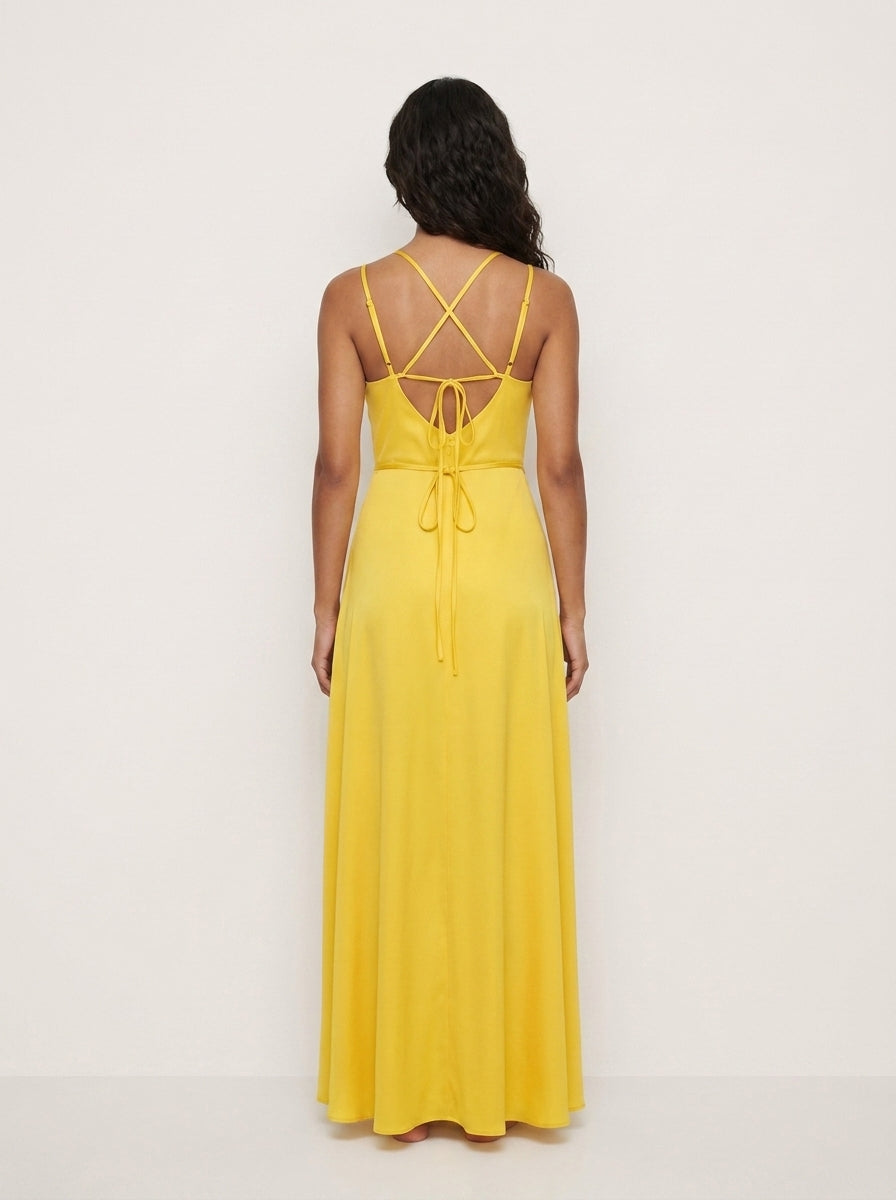 Sol | Vestido Midi Satinado
