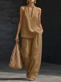 Soria | Conjunto Casual Sin Mangas