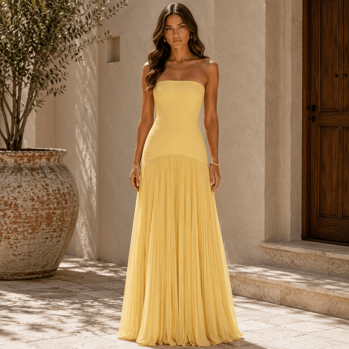 Francesca™ | Vestido con hombros al aire
