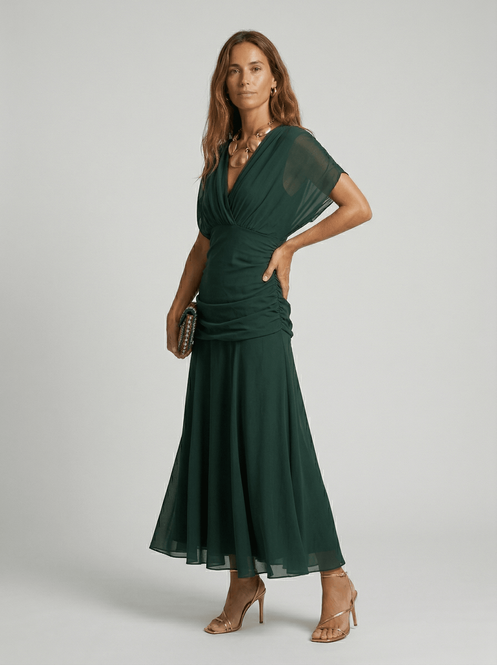 Paula™ | Vestido largo con escote en V