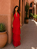 Raquel™ | Vestido rojo estilo Manila