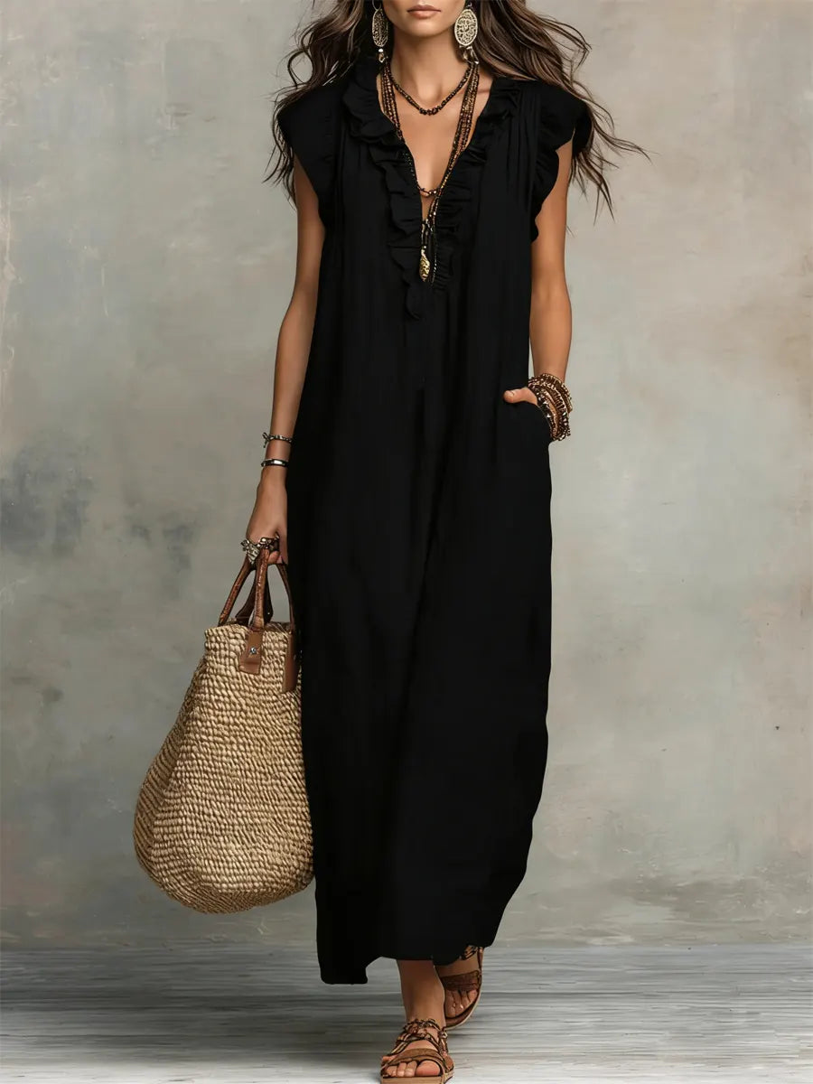 Camila | Vestido largo bohemio